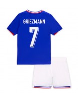 Francie Antoine Griezmann #7 Domácí dres pro děti ME 2024 Krátký Rukáv (+ trenýrky)